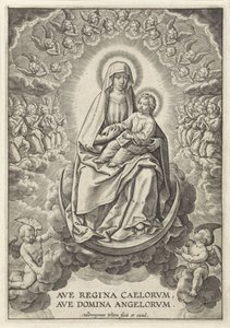 Maria met het Christuskind op de maansikkel