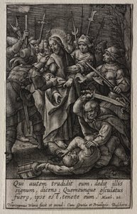 De Passie: Het Verraad van Christus door Hieronymus Wierix