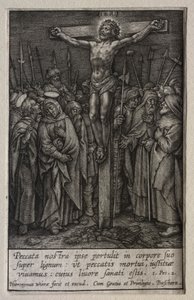 De Passie: De Kruisiging door Hieronymus or Jerome Wierix