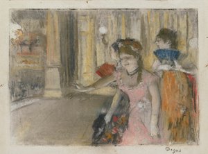 Zangers op het podium door Hilaire Germain Edgar Degas