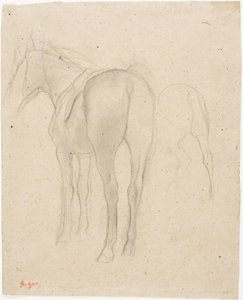 Studies van een paard door Hilaire Germain Edgar Degas