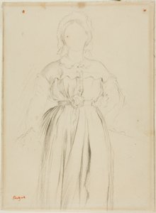 Studie voor een portret van Marguérite de Gas door Hilaire Germain Edgar Degas