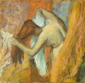 Vrouw bij haar toilet door Hilaire Germain Edgar Degas