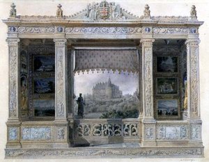 Het kasteel Chatillon-Coligny-Montmorency, c.1820