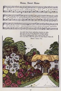 Thuis, Zoet Thuis (kleur litho) door Hilda Broughton
