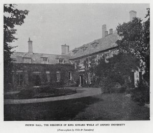 Frewin Hall, residentie van koning Edward VII tijdens zijn studie aan de Universiteit van Oxford