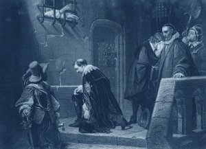 Lord Strafford naar de executie geleid door Hippolyte Delaroche