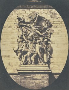 [Detail van "Le Départ de 1792 (of La Marseillaise)" door François Rude, Arc de Triomphe]. door Hippolyte Bayard