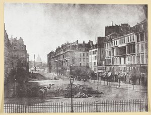 Rue Royale en Resten van de Barricades van 1848
