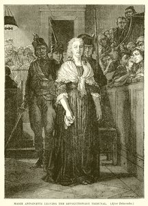 Marie Antoinette verlaat het revolutionaire tribunaal door Hippolyte Delaroche