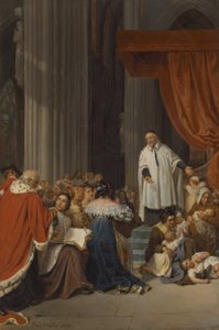 Sint Vincent de Paul predikt aan het hof van Lodewijk XIII voor de verlaten kinderen