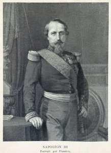 Portret van keizer Napoleon 3 door Hippolyte Flandrin