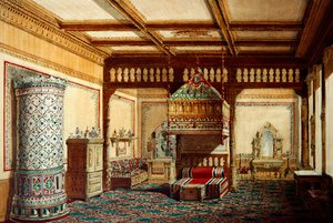 Slaapkamer in het paleis van groothertog Vladimir Alexandrovich in Sint-Petersburg