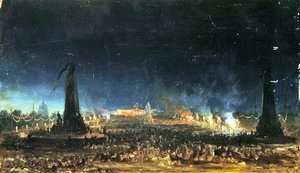 Nachtfestival op de Champ de Mars, Parijs