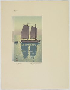 Een jonk, plaat nr. 4, eind 19e-midden 20e eeuw