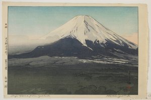 Fuji vanuit Yoshida, uit de serie, Tien Zichten op de Berg Fuji, Taisho-periode