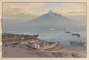 Vredig Rishiri door Hiroshi Yoshida