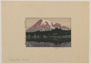 Reflectiemeer op Mount Rainier, Showa-periode door Hiroshi Yoshida