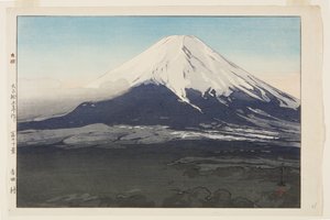 Yoshida Dorp (kleur houtsnede)