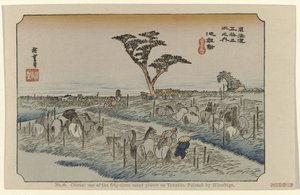 Chiryu (De Tôkaidô van Hiroshige) door Hiroshige (I) , Utagawa