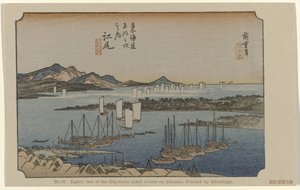 Eijiri door Hiroshige (I) , Utagawa