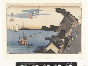 Kanagawa, bergopwaarts door Hiroshige (I) , Utagawa