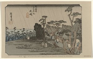 Oiso door Hiroshige (I) , Utagawa