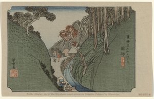 Okabe door Hiroshige (I) , Utagawa
