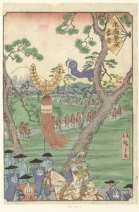 Yoshiwara door Hiroshige (III) , Utagawa