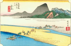 Kanaya door Hiroshige