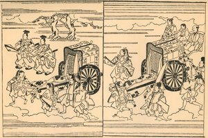 Koetsen getrokken door ossen, 1663, 1924