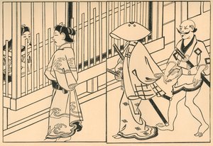 Courtisanes, 1661 door Hishikawa Moronobu