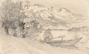 Alpenlandschap vanaf de Chiemsee door Hjalmar Munsterhjelm