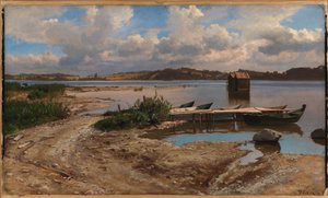 Landschap uit Prien door Hjalmar Munsterhjelm