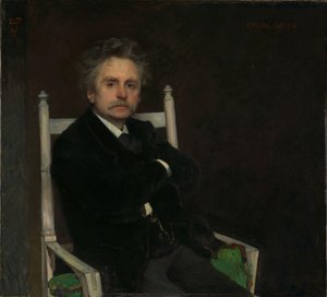 Portret van de Componist Edvard Grieg
