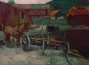 Sandvik baai door Hjalmer Eilif Emanuel Peterssen