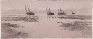 Boten op het wad door Homer Dodge Martin