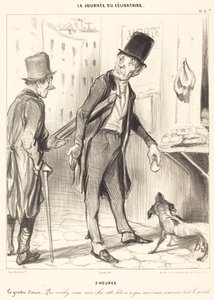 2 uur door Honoré Daumier