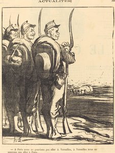 In Parijs konden we niet... naar Versailles gaan... door Honoré Daumier