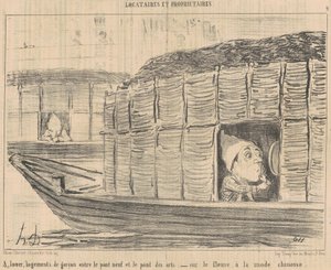 Te huur, jongenswoningen tussen de... door Honoré Daumier