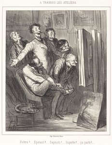 Door de Ateliers door Honoré Daumier