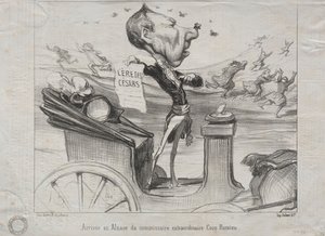 Actualiteiten (Nr. 81): De aankomst in de Elzas van de buitengewone commissaris, Coco Romieu door Honoré Daumier