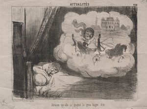Actualiteiten nr. 238: Dromend dat ze veel goudstaven had gewonnen, 1851
