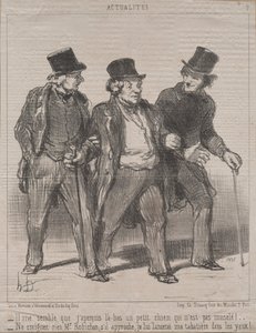 Actualiteiten Nr. 7: Het lijkt me dat ik daar een hondje zie dat niet gemuilkorfd is!..., 1852