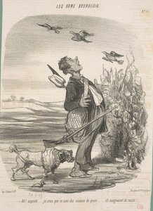 Ah! ... Ik denk dat het roofvogels zijn ... door Honoré Daumier