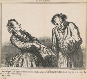 Ah! Théophile... ik hoor geweldige dingen... door Honoré Daumier