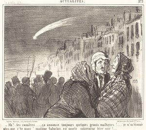 Ah!... de kometen... door Honoré Daumier