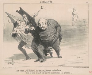 Bekend lucht: Oh! Richard, Oh! Mijn koning ... door Honoré Daumier