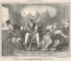 Allons Bon! Ik was vergeten mijn geweer te ontladen! door Honoré Daumier
