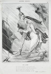 Oude Geschiedenis (plaat 15): Enée en Didon door Honoré Daumier